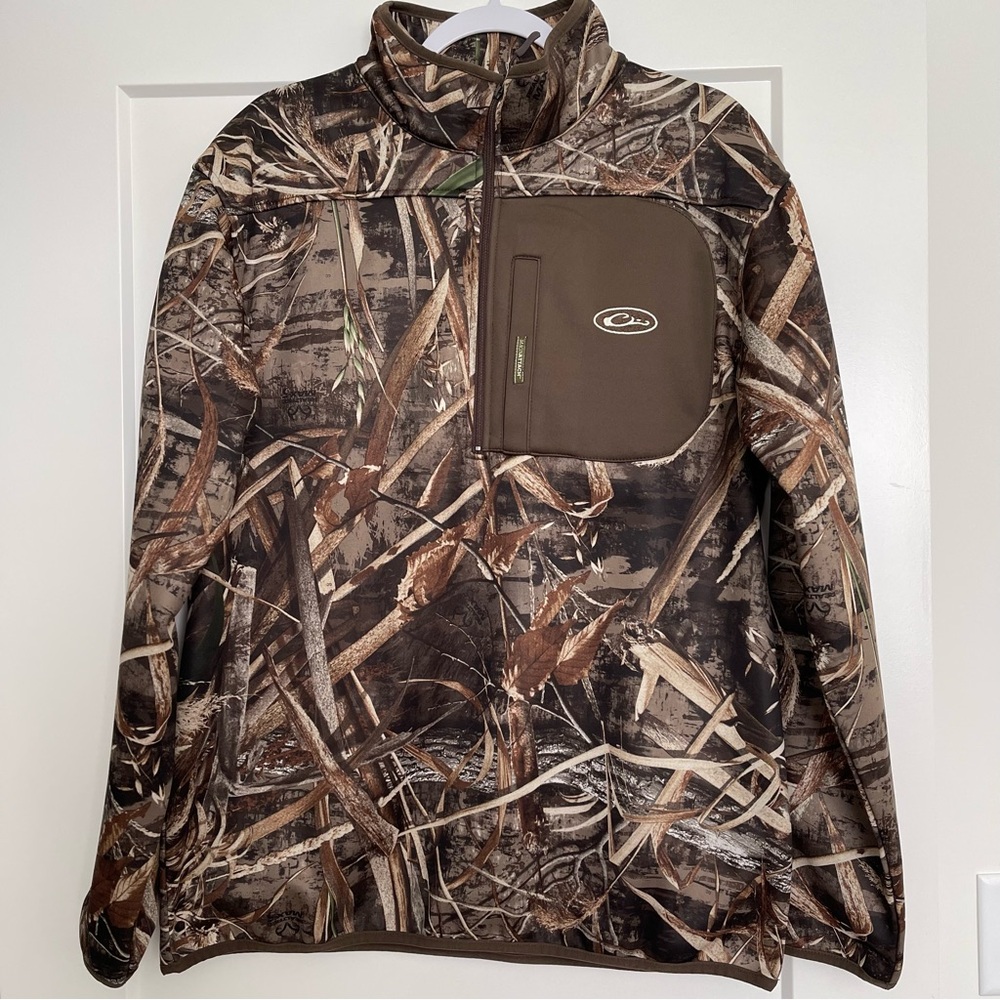 Drake Waterfowl 1/2 Zip Realtree Max 5 Camo Pullover Size Medium NEW